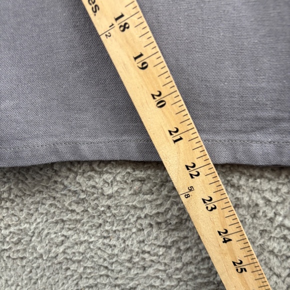 Hunter & Brown Linen Blend Lagenlook Wide Leg Jumpsuit Overalls Gray Small - Picture 10 of 15